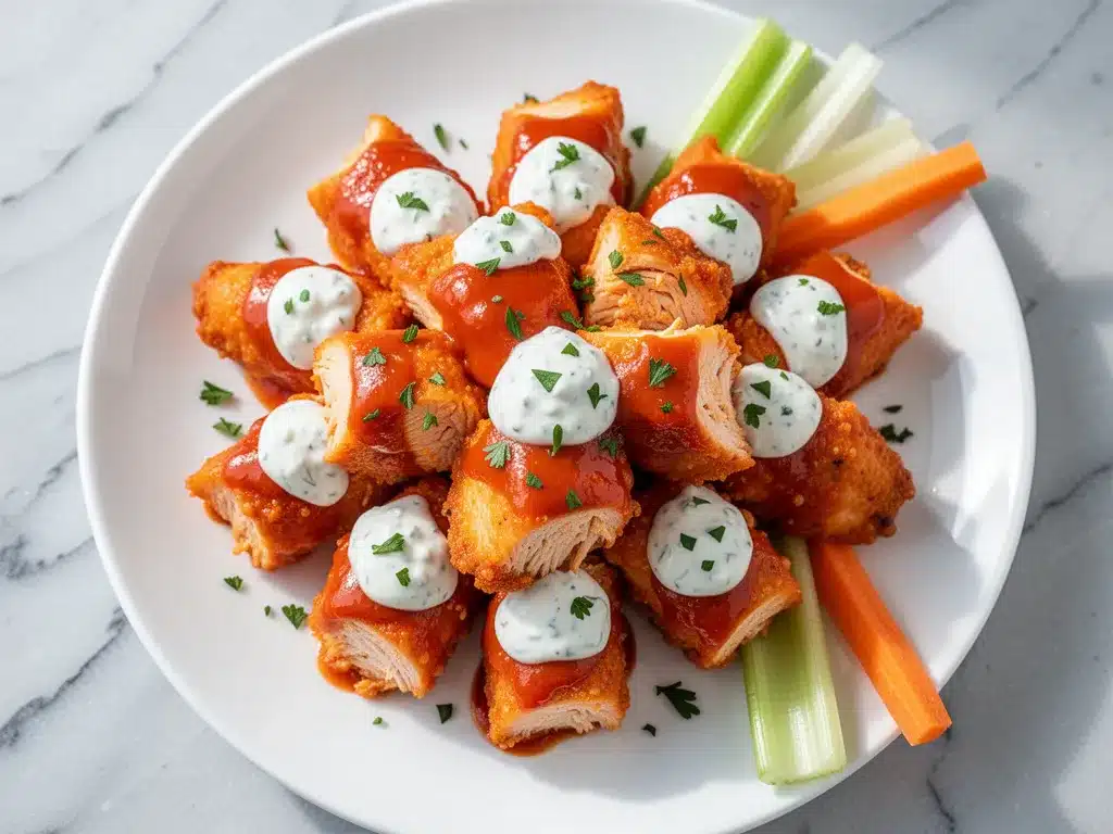 Baked Buffalo Ranch Chicken Poppers: Easy Back to School Lunch 4 baked buffalo ranch chicken poppers preparation steps