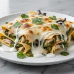 Baked Hatch Chile Green Enchilada Casserole - featured image
