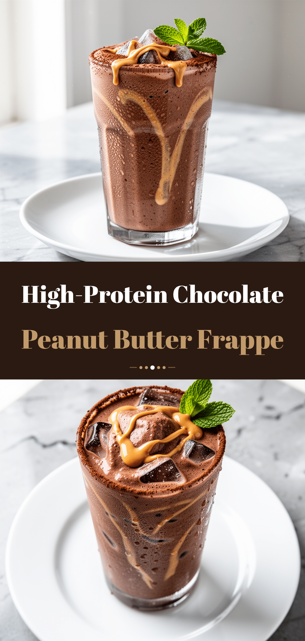 Blended Chocolate Peanut Butter Protein Frappe: 5-Minute Easy Drink 5 blended chocolate peanut butter protein frappe recipe