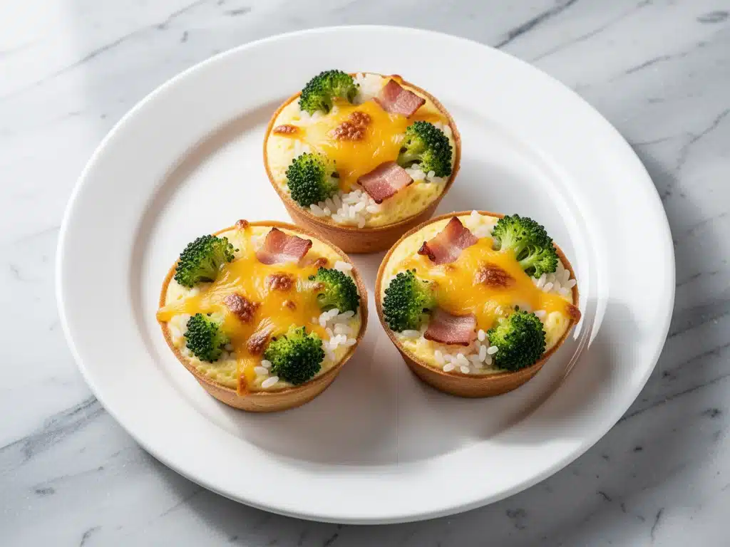 Cheddar Broccoli Rice Egg Cups - featured image
