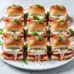 cheesy baked chicken parmesan sliders - featured image