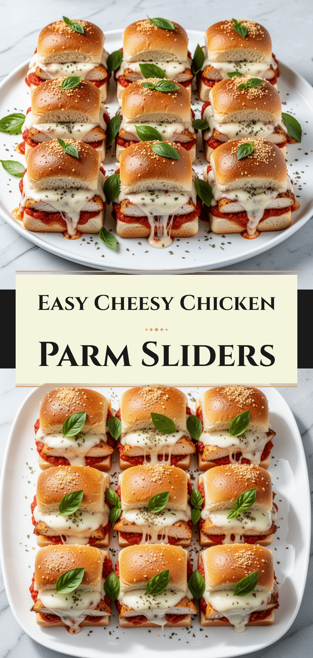 Cheesy Baked Chicken Parmesan Sliders: Easy Freezer Lunches 5 cheesy baked chicken parmesan sliders recipe