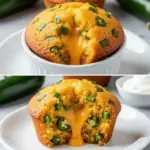 Cheesy Jalapeno Cornbread Muffins - featured image