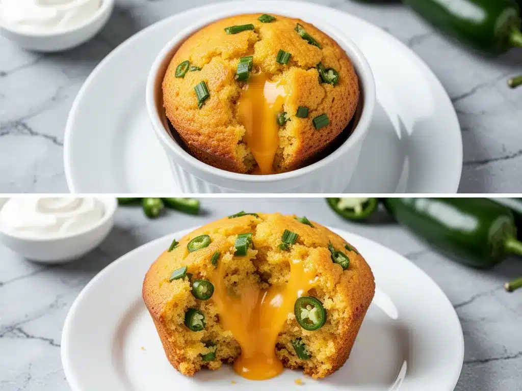 Cheesy Jalapeno Cornbread Muffins: Easy Weeknight Dinner 4 Cheesy Jalapeno Cornbread Muffins preparation steps