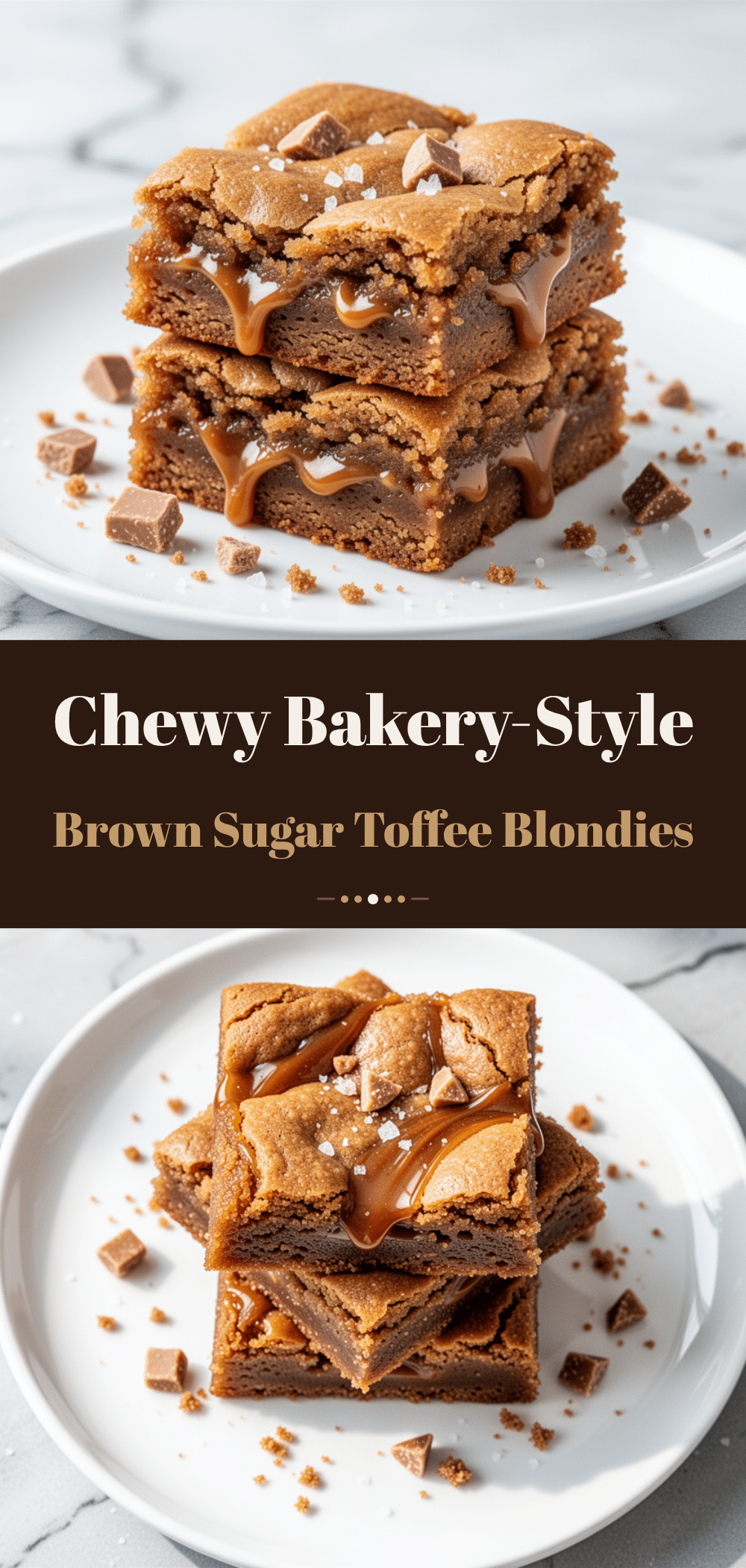 Chewy Brown Sugar Toffee Blondies: Easy Holiday Treat 3 Chewy Brown Sugar Toffee Blondies recipe