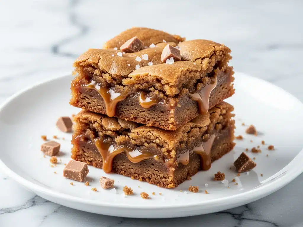 Chewy Brown Sugar Toffee Blondies - featured image