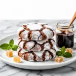 chewy ginger molasses crinkle cookies - featured image
