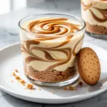 cookie butter cheesecake cups - featured image