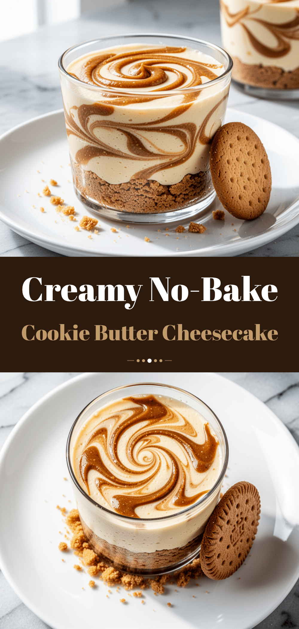 Creamy Cookie Butter Cheesecake Cups: 3-Ingredient Easy Dessert 5 cookie butter cheesecake cups recipe