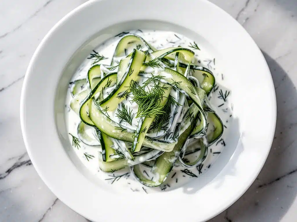 Creamy Cucumber Dill Salad: Easy Side Dish 4 creamy cucumber dill salad preparation steps
