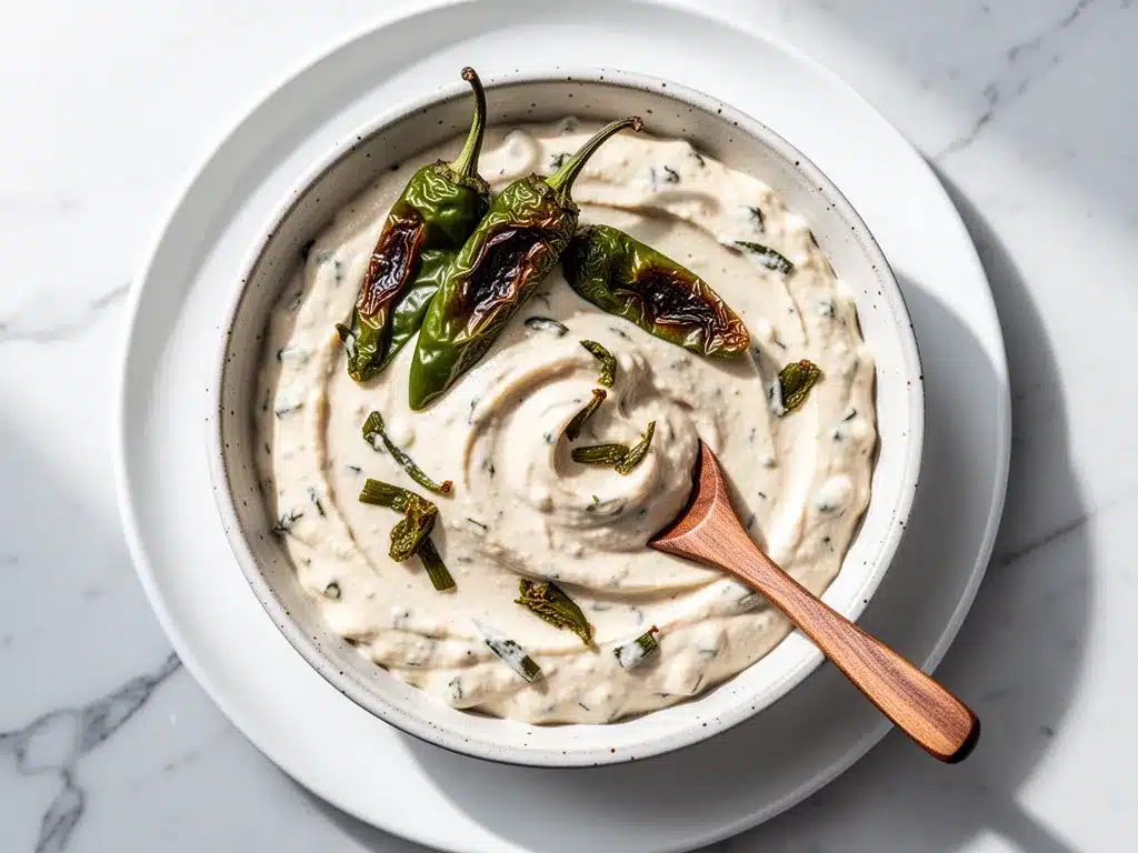 Creamy Hatch Chile Queso Dip: 15-Min Easy Weeknight Appetizer 4 Creamy Hatch Chile Queso Dip preparation steps