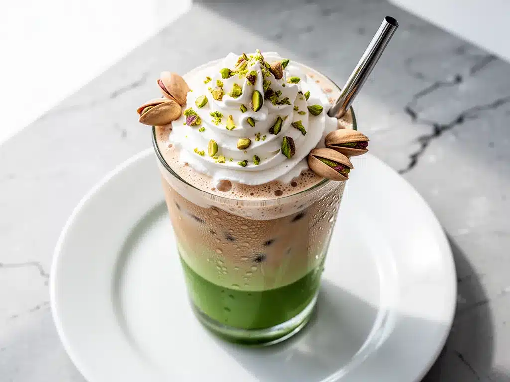 Creamy Iced Pistachio Latte: Best Homemade Recipe 4 creamy iced pistachio latte preparation steps
