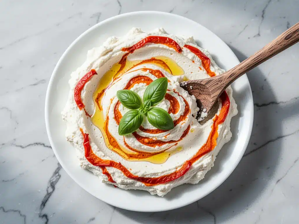Creamy Roasted Red Pepper Whipped Feta Dip: Easy & Perfect 4 creamy roasted red pepper whipped feta dip preparation steps