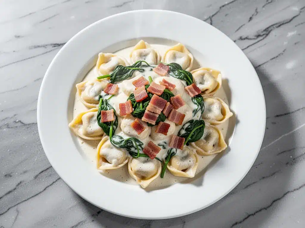 Creamy Tortellini Alfredo: Easy One Pot Dinner 4 creamy tortellini alfredo preparation steps