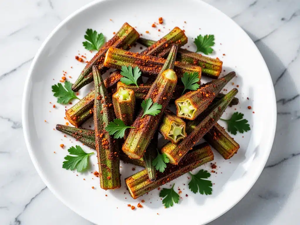 Crispy Air Fryer Okra: Easy Cajun Snack 4 crispy air fryer okra preparation steps