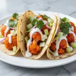 Crispy Baked Buffalo Cauliflower Tacos - featured image