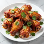 Crispy Baked Honey Sriracha Wings - featured image