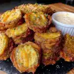 crispy fried pickle chips - featured image