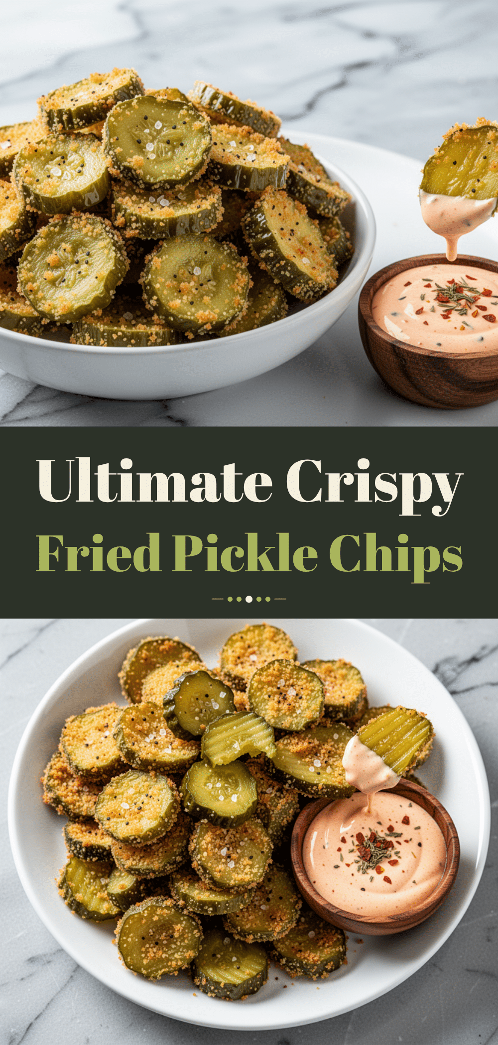 Crispy Fried Pickle Chips: 5-Step Easy Recipe 5 crispy fried pickle chips with spicy ranch recipe
