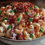 Easy Labor Day Loaded Macaroni Salad - featured image