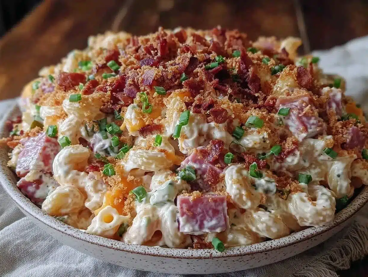 Easy Labor Day Loaded Macaroni Salad 4 Easy Labor Day Loaded Macaroni Salad preparation steps