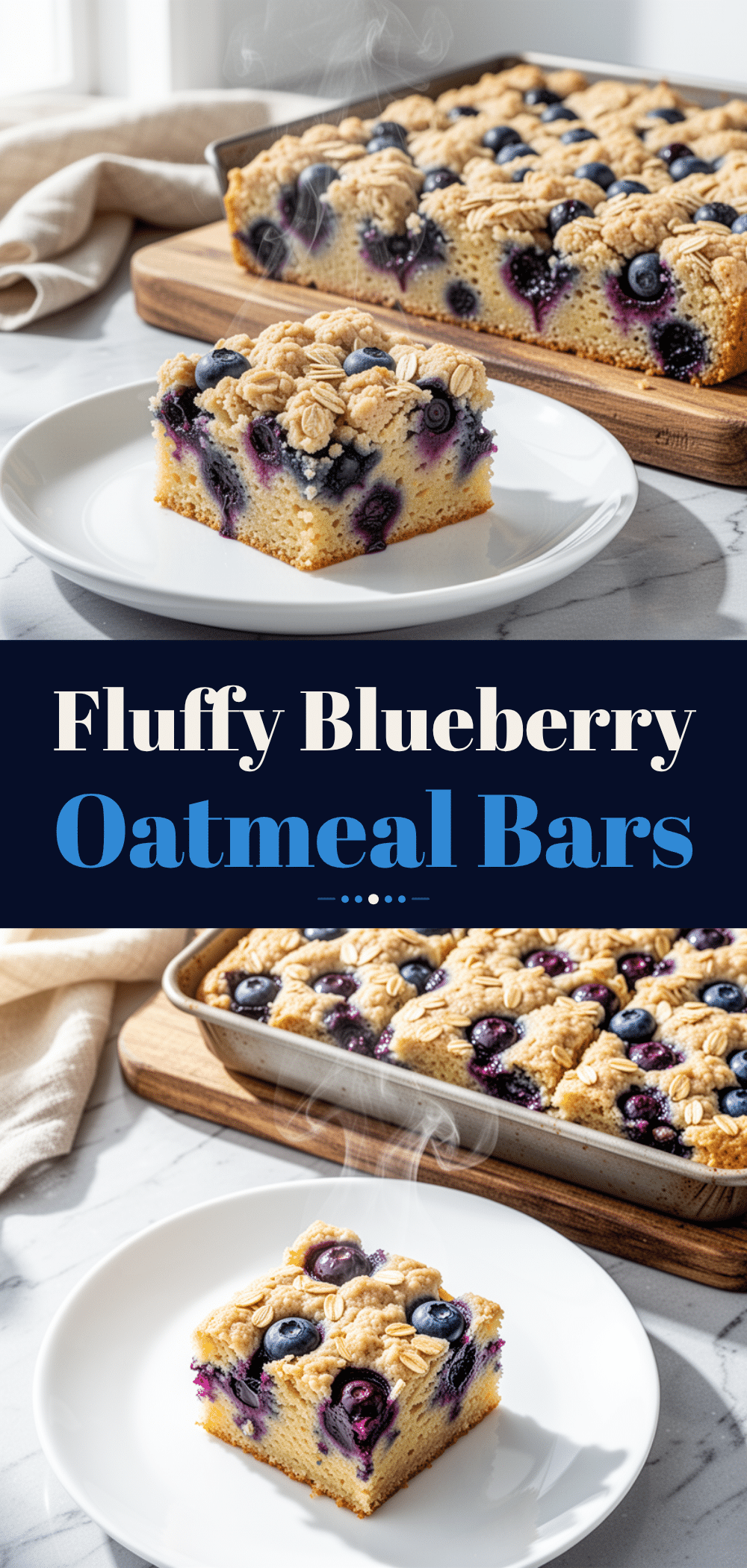 Fluffy Blueberry Oatmeal Bars: Easy Make-Ahead Breakfast 5 fluffy blueberry oatmeal bars recipe