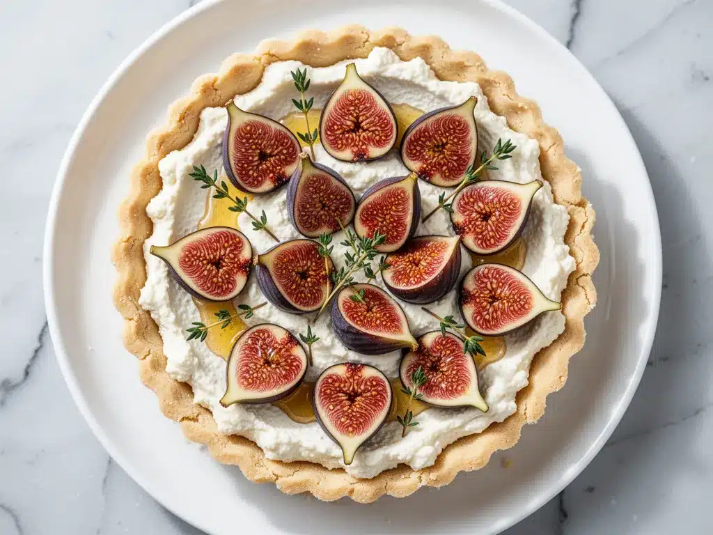 Fresh Fig and Honey Ricotta Tart: 5-Ingredient Easy Dessert 4 fresh fig and honey ricotta tart preparation steps
