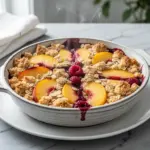 Fresh Peach Melba Crisp - featured image