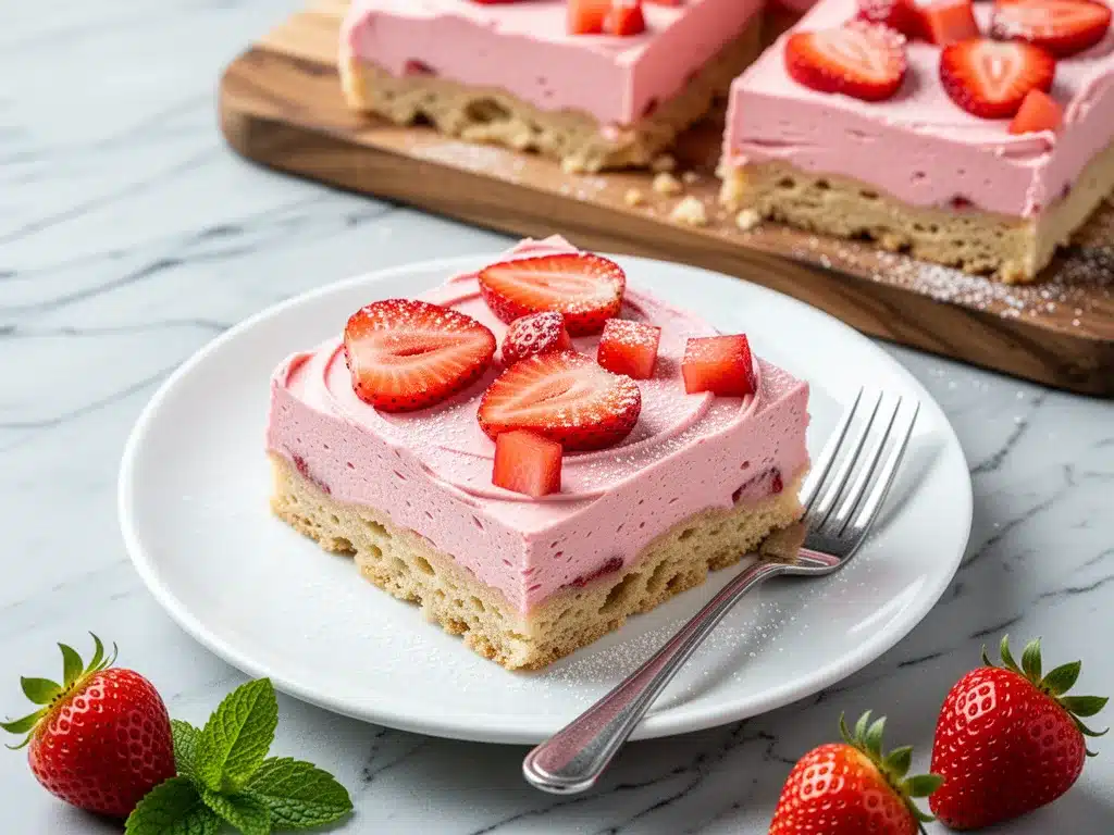 Frosted Strawberry Sugar Cookie Bars: 4-Ingredient Summer Treat 4 Frosted Strawberry Sugar Cookie Bars preparation steps