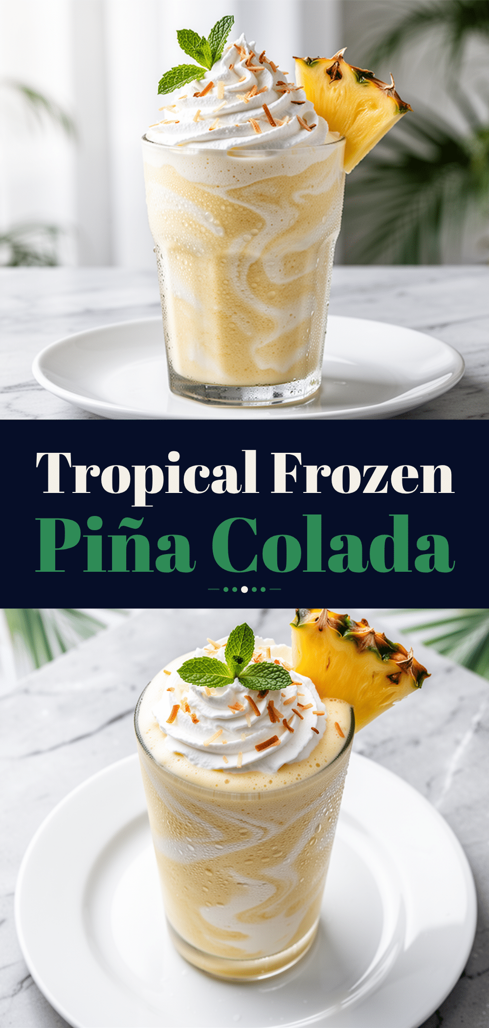 Frozen Pina Colada Smoothie: 3-Ingredient Vacation Drink 5 frozen pina colada smoothie recipe