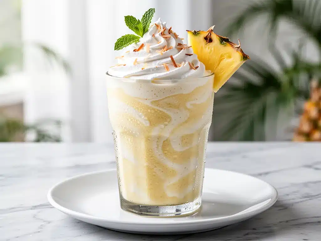 frozen pina colada smoothie - featured image