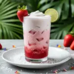 Frozen Strawberry Coconut Daiquiri Mocktail - featured image