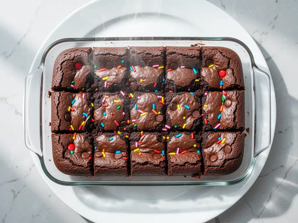 Fudgy Rainbow Chip Brownie Bars: 5-Ingredient Easy Weeknight Treat 4 Fudgy Rainbow Chip Brownie Bars preparation steps