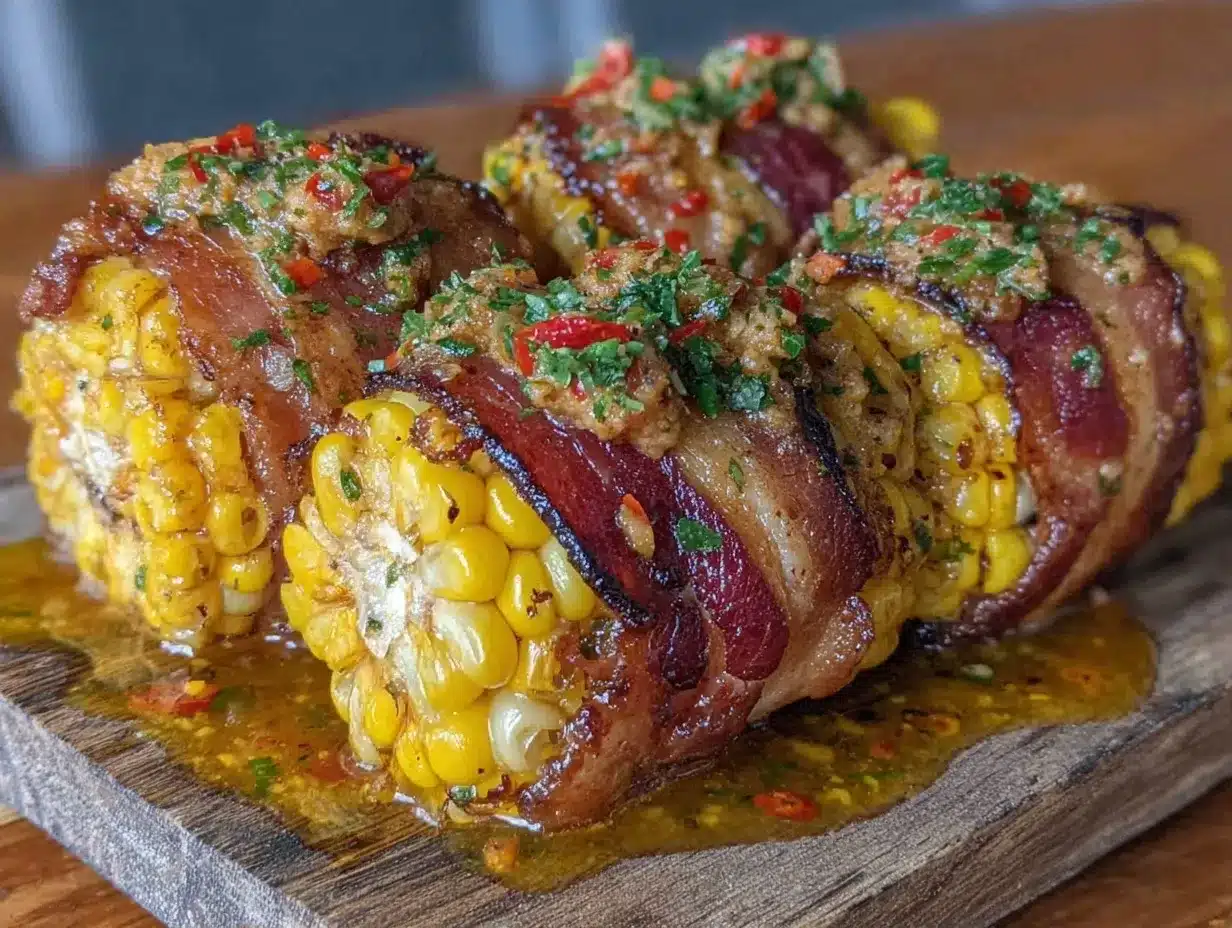 Grilled Bacon Wrapped Corn: 3-Ingredient Perfection 4 grilled bacon wrapped corn preparation steps