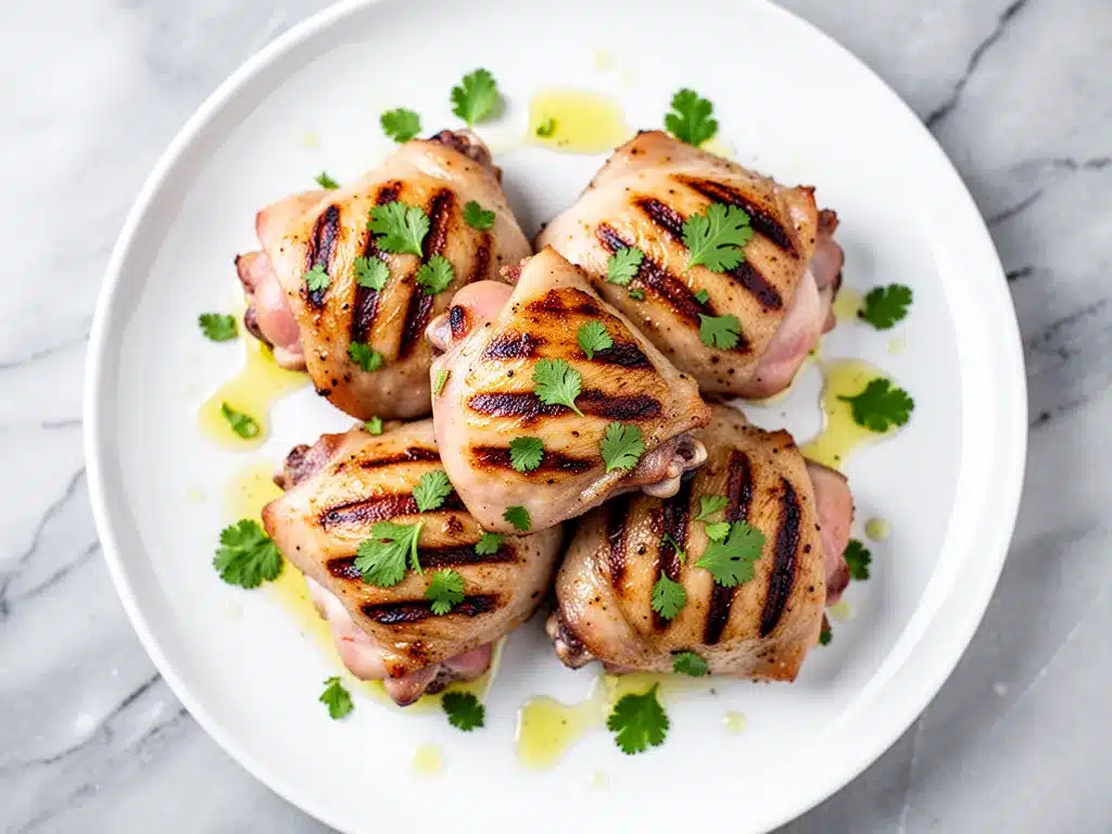 Grilled Cilantro Lime Chicken Thighs: 5-Min Prep 4 grilled cilantro lime chicken thighs preparation steps
