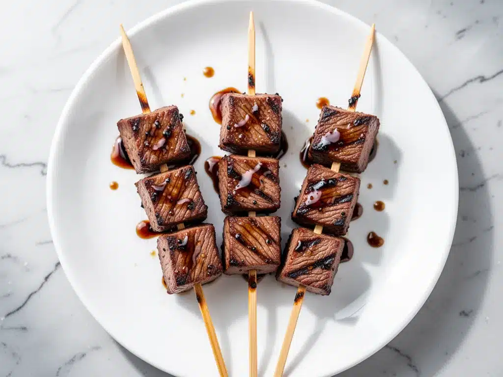 Grilled Honey Balsamic Steak Skewers: Easy Homemade Dinner 4 Grilled Honey Balsamic Steak Skewers preparation steps