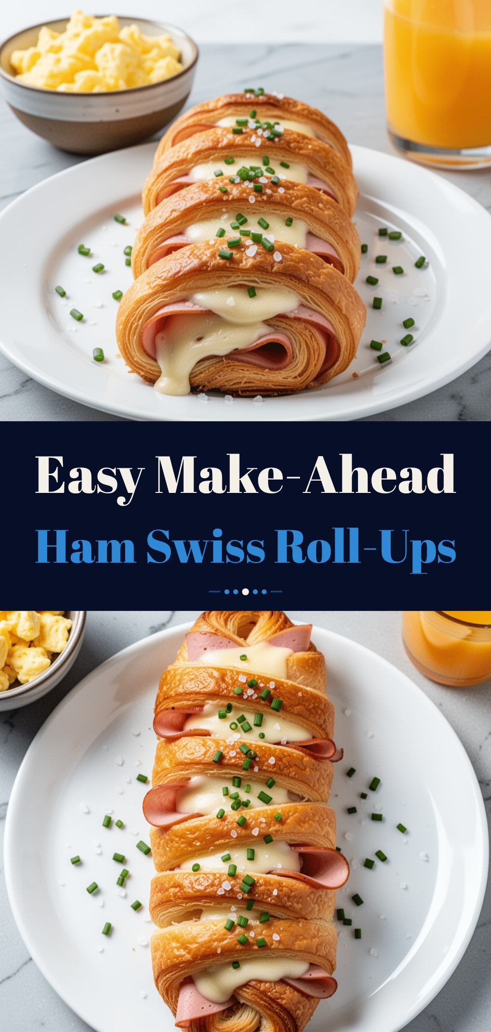 Ham and Swiss Croissant Roll-Ups: 10-Minute Best Breakfast 5 Ham and Swiss Croissant Roll-Ups recipe