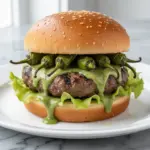 Hatch Chile Green Chile Cheeseburgers - featured image