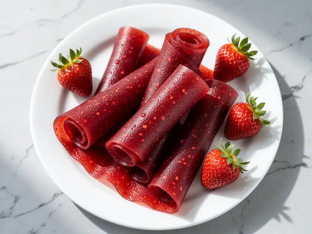 Homemade Fruit Roll-Ups: 5 Real Strawberry Snacks 4 homemade fruit roll-ups preparation steps