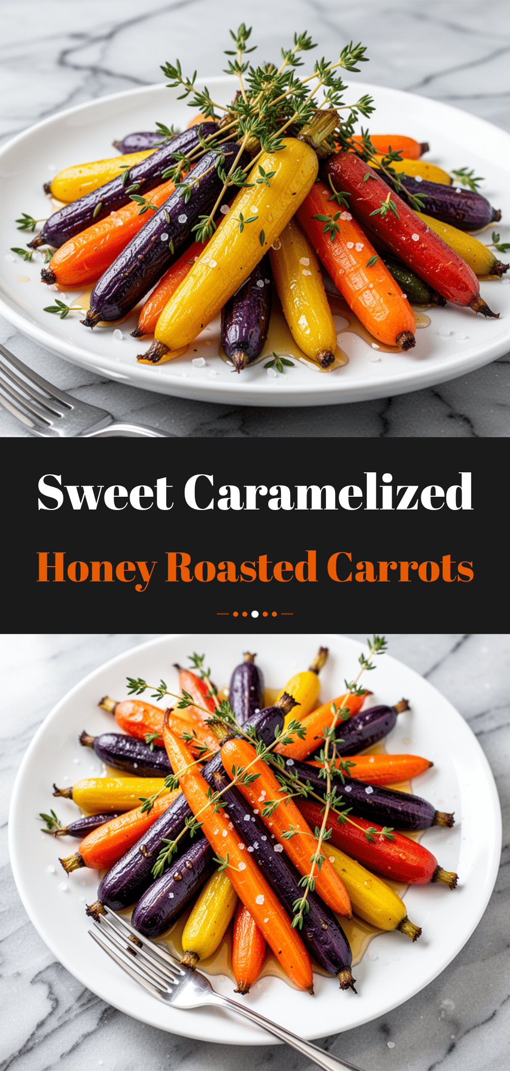 Honey Roasted Rainbow Carrots with Thyme: Perfect Dinner Party Side 5 honey roasted rainbow carrots with thyme recipe
