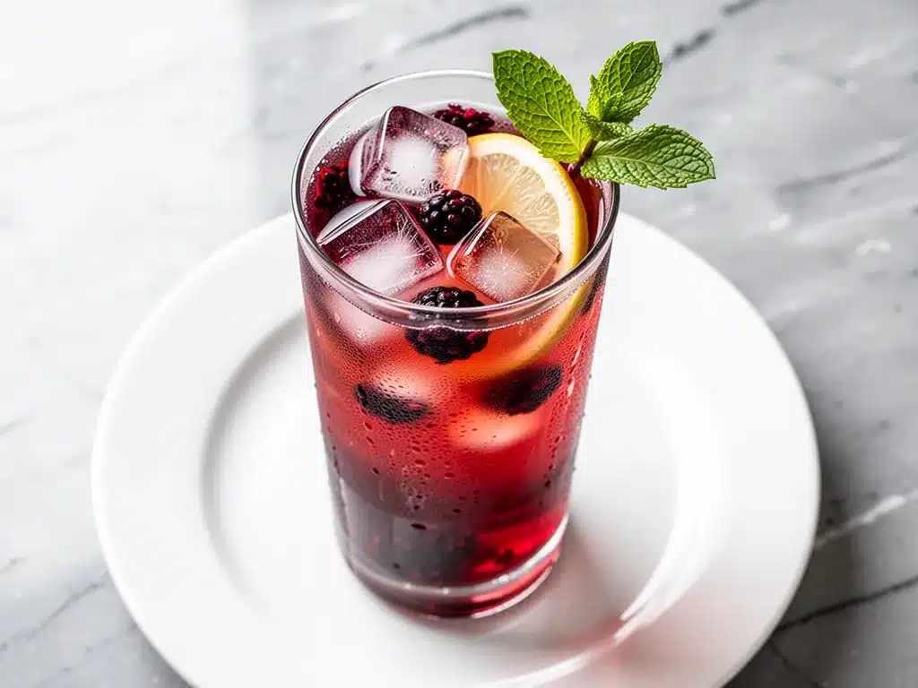 Iced Blackberry Hibiscus Green Tea: 5-Min Summer Recipe 4 Iced Blackberry Hibiscus Green Tea preparation steps