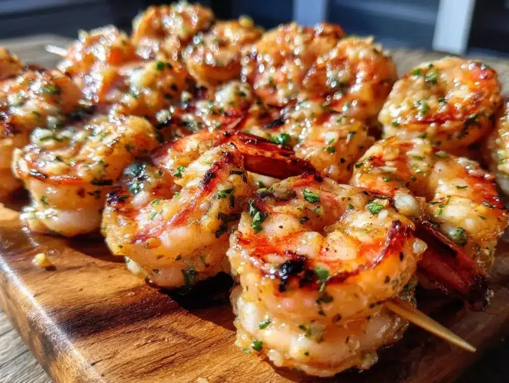 keto grilled shrimp skewers - featured image