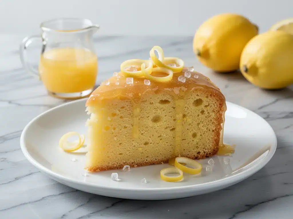 lemon olive oil cake - featured image