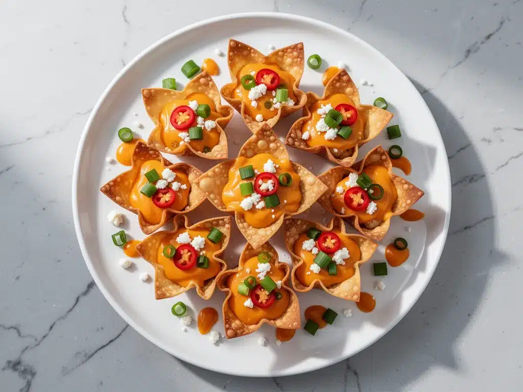 Loaded Nacho Cheese Wonton Cups: Easy Party Snack 4 Loaded Nacho Cheese Wonton Cups preparation steps