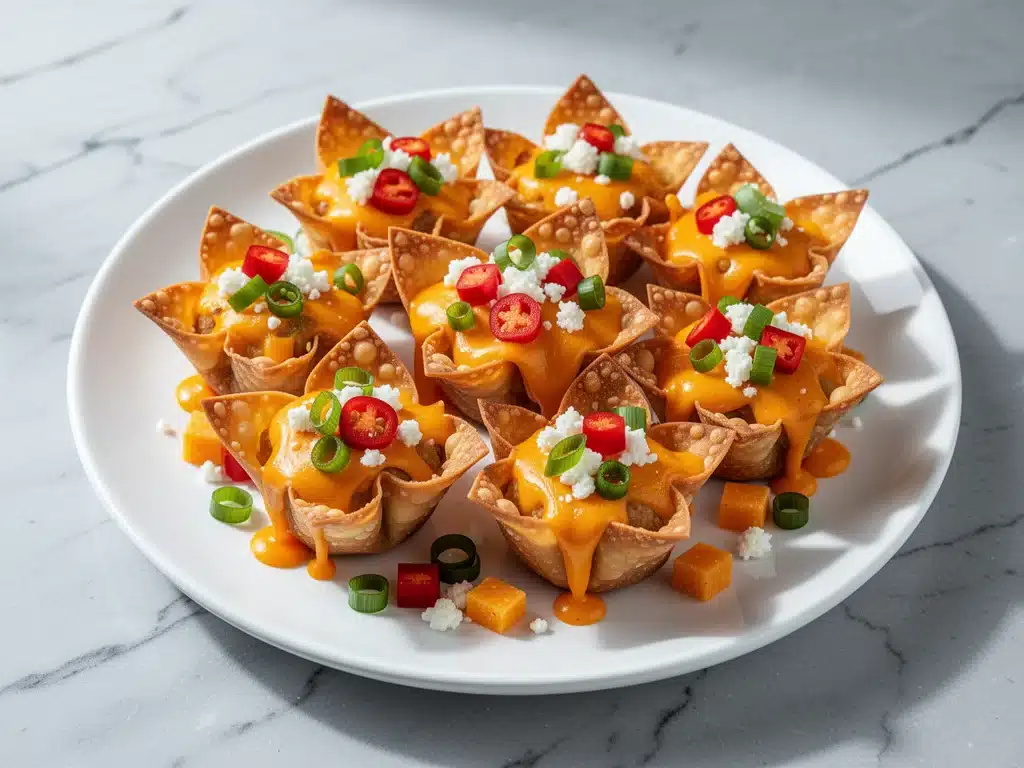 Home 2 Loaded Nacho Cheese Wonton Cups - featured image