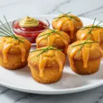 mini corn dog muffins - featured image
