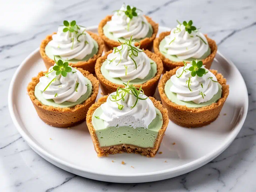 No-Bake Key Lime Pie Cups: 4-Ingredient Easy Dessert 4 no-bake key lime pie cups preparation steps