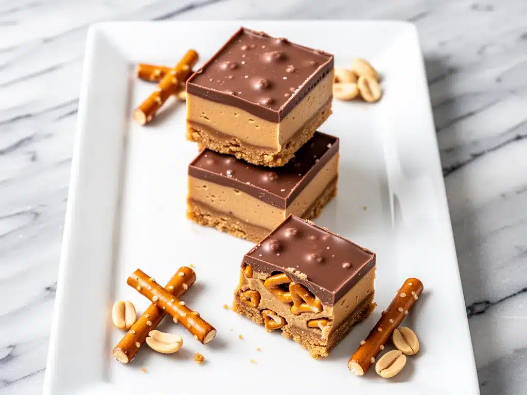 No-Bake Peanut Butter Pretzel Bars: 5-Ingredient Easy Treat 4 no-bake peanut butter pretzel bars preparation steps