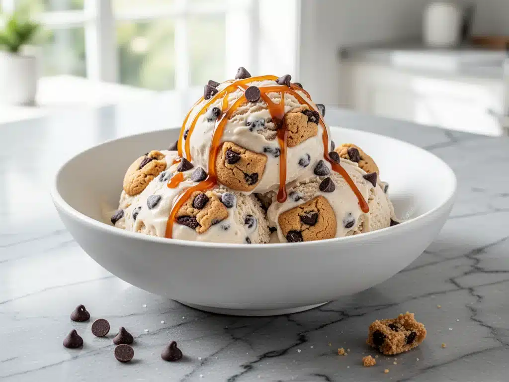 no-churn cookie dough ice cream - featured image
