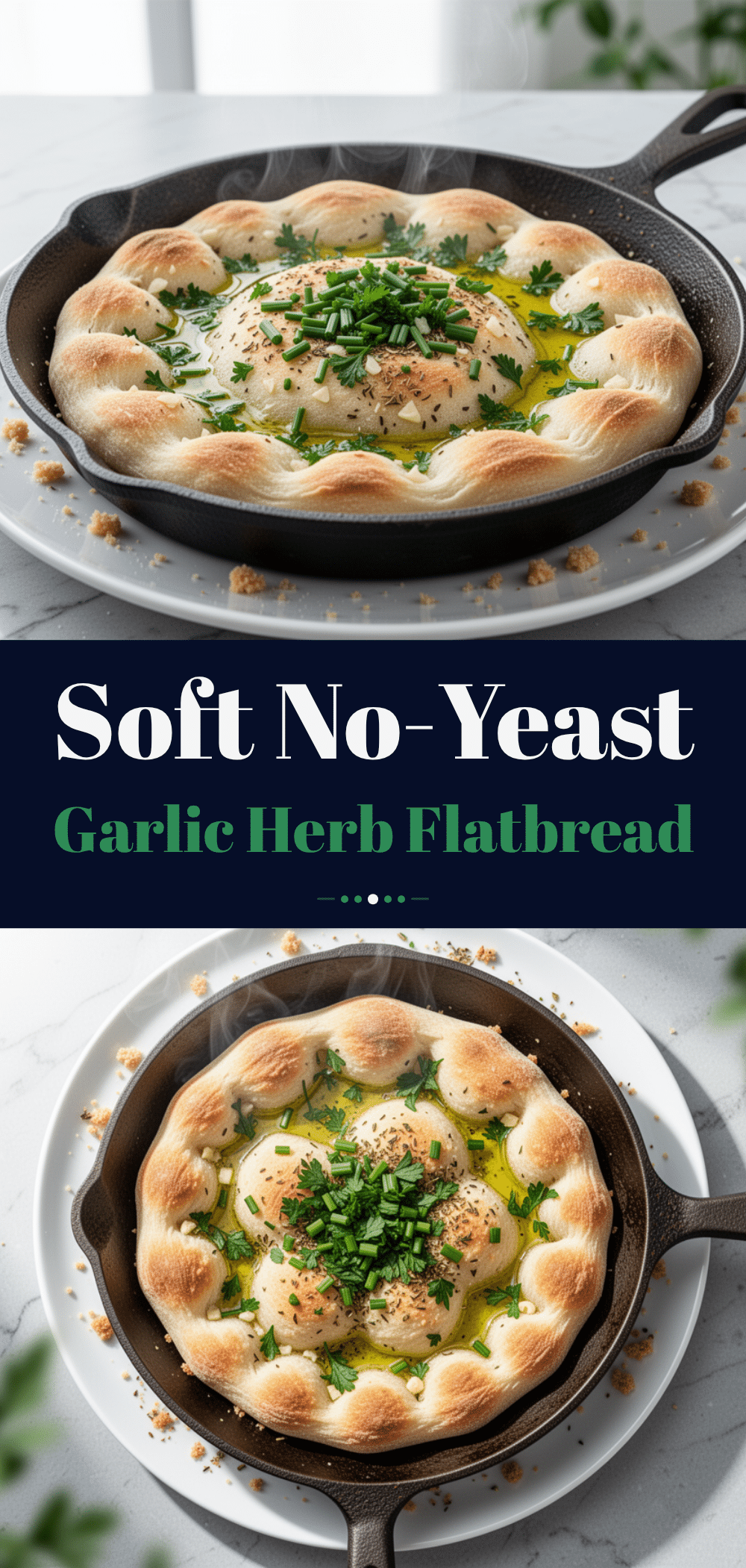 No-Yeast Garlic Herb Skillet Flatbread: Best 10-Min Meal 5 no-yeast garlic herb skillet flatbread recipe
